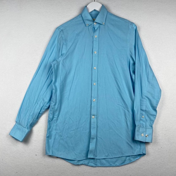 MICHAEL Michael Kors Other - Michael Kors Men's Size 14.5 Blue Non Iron Long Sleeve Button Down‎ Dress Shirt